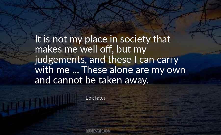 My Own Place Quotes #690820