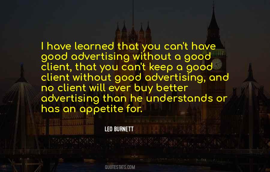 Good Advertising Quotes #856702