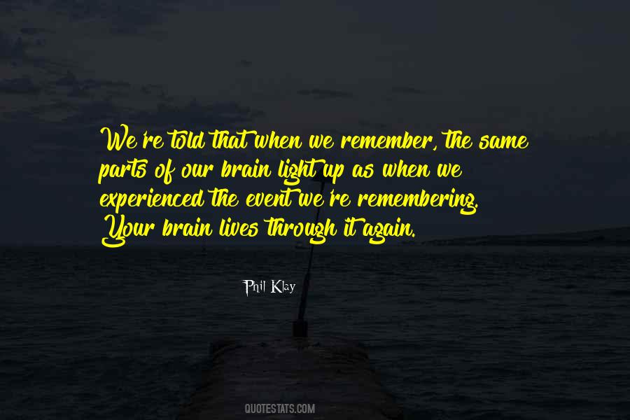 Remembering An Event Quotes #729922