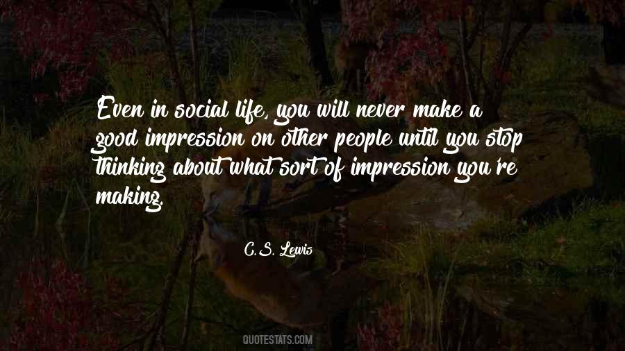 Quotes About Good Impressions #1734106