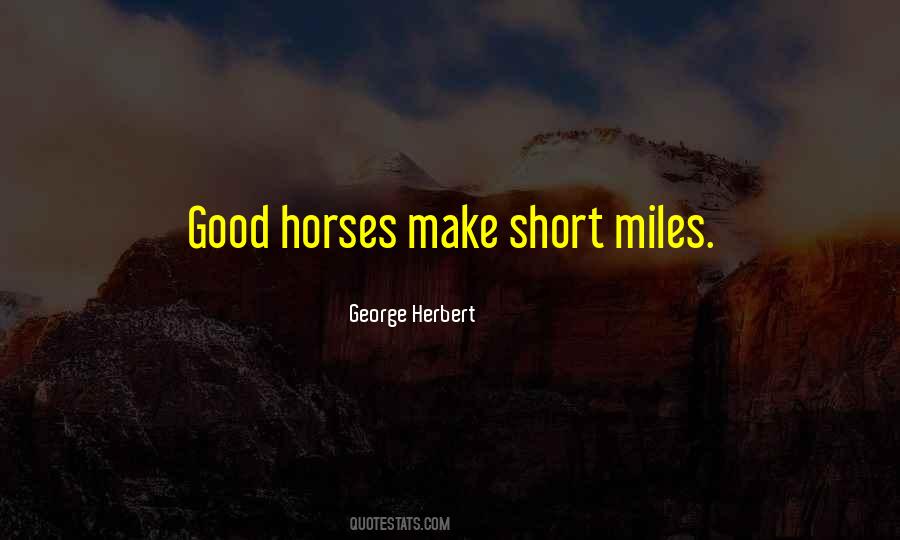Quotes About Good Horses #1002579