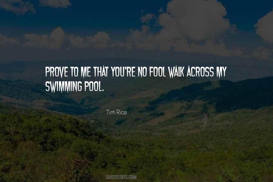 Pool Swimming Quotes #1332744