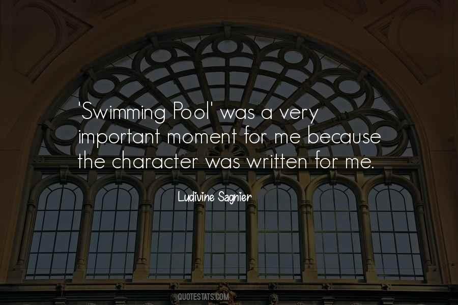 Pool Swimming Quotes #1525956