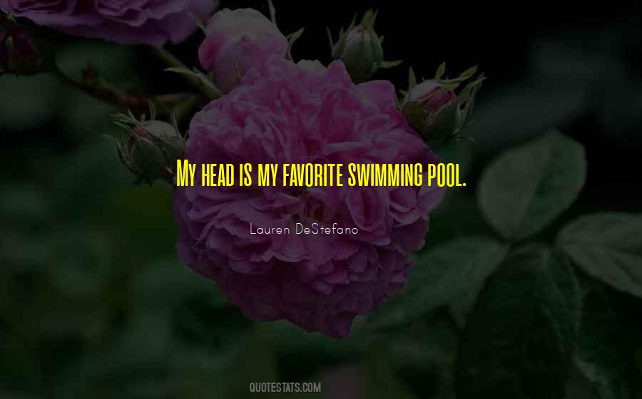 Pool Swimming Quotes #760561