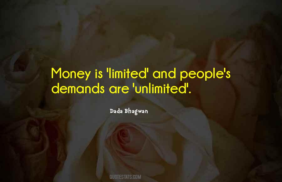 Limited Money Quotes #1069501