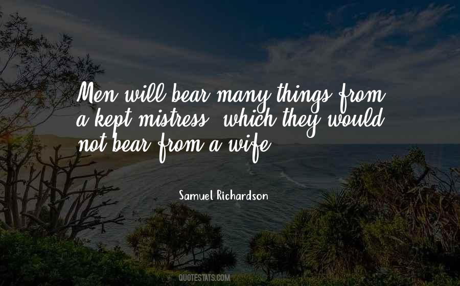 Mistress Wife Quotes #1201011