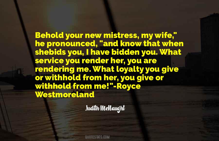 Mistress Wife Quotes #807814