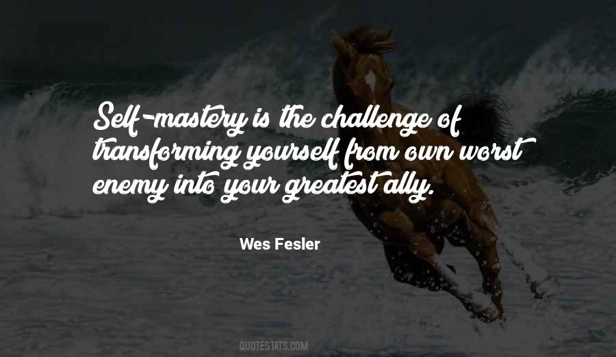 Enemy Is Yourself Quotes #781539