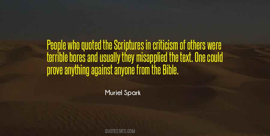 Bible Criticism Quotes #426754
