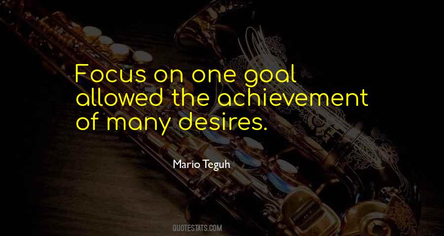 Achievement Goal Quotes #534415