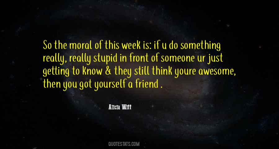 Just Think Of Yourself Quotes #1612793