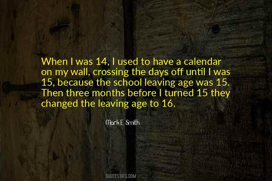 School Calendar Quotes #1844084