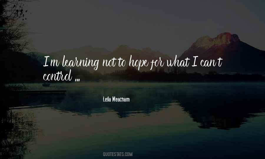 Learning Hope Quotes #902341