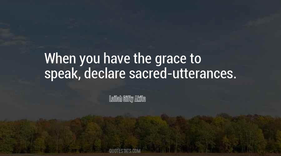Words Of Grace Quotes #1647384