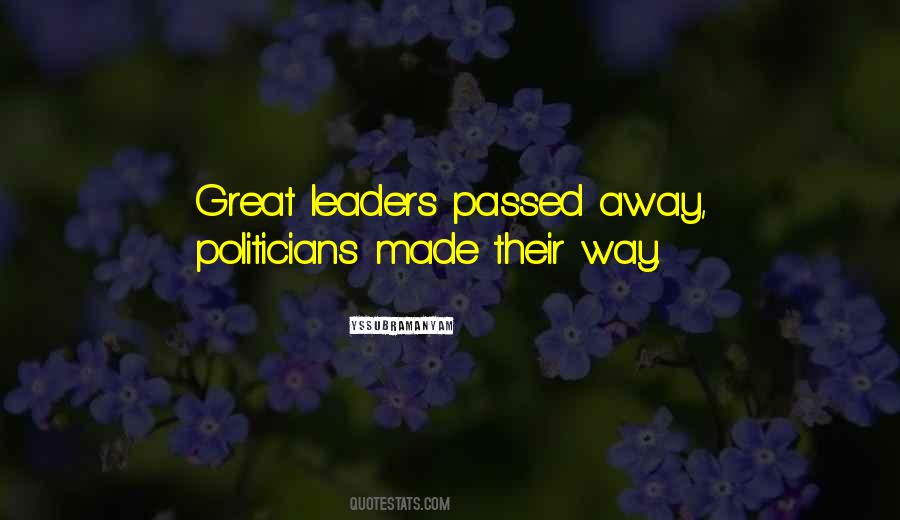Great Politicians Quotes #879645