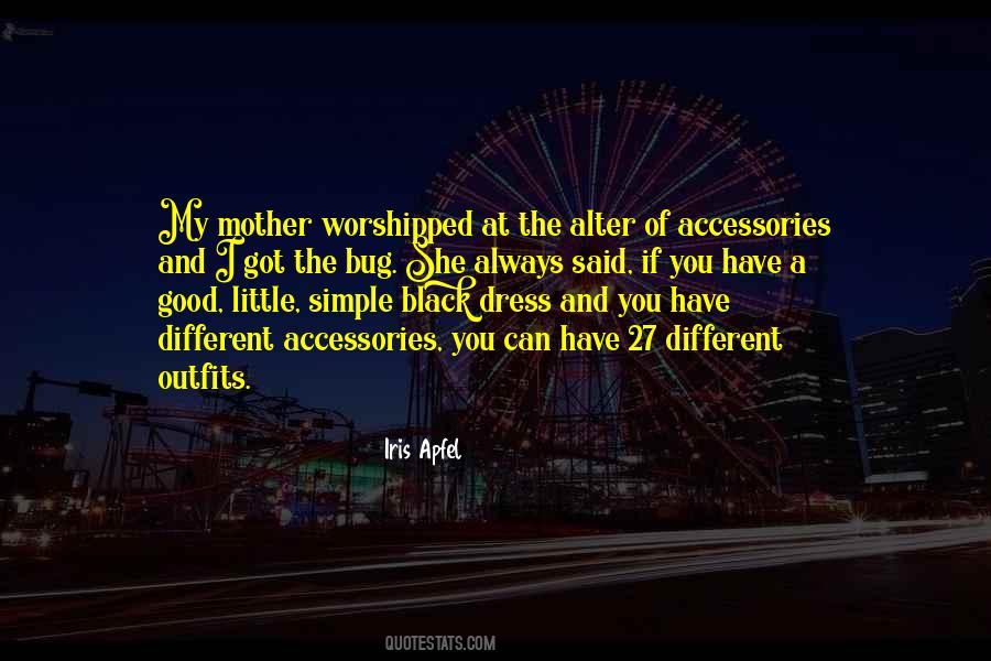 Simple Black Dress Quotes #1112358