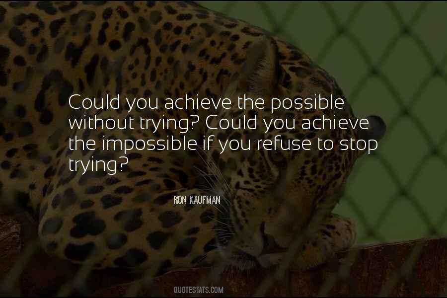If You Stop Trying Quotes #1678727