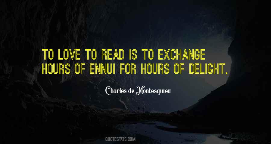 Exchange Of Love Quotes #1383088