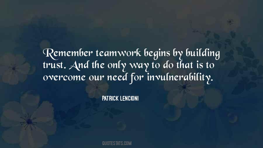 Quotes About Trust Teamwork #1301191