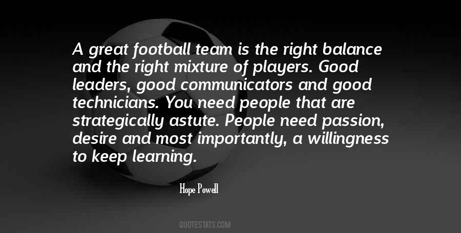 Quotes About Good Football Players #1006704