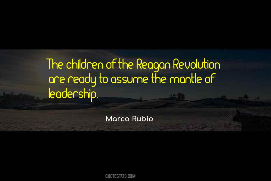 Mantle Of Leadership Quotes #954915