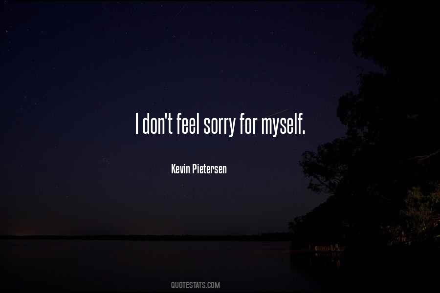 Feel Sorry For Myself Quotes #913565