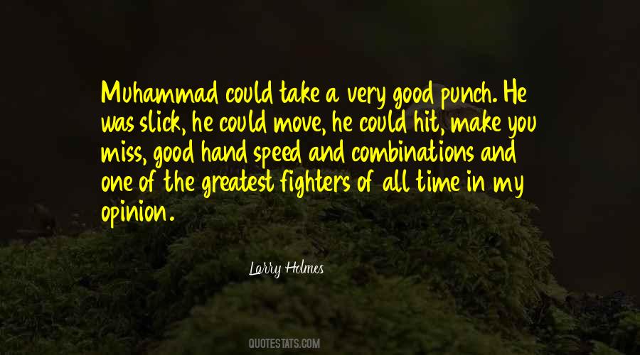 Quotes About Good Fighters #1278131