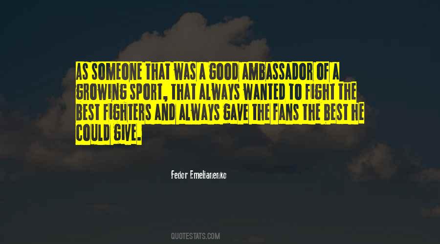 Quotes About Good Fighters #412179