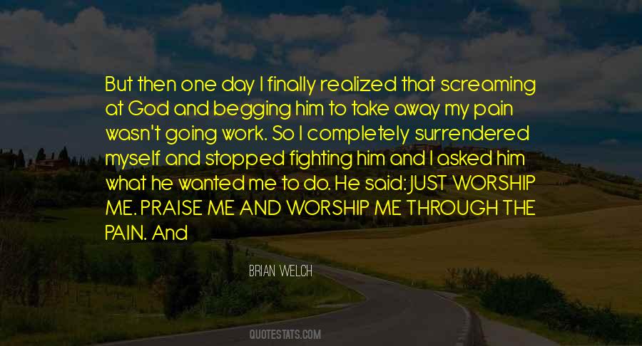 Fighting Pain Quotes #1515133