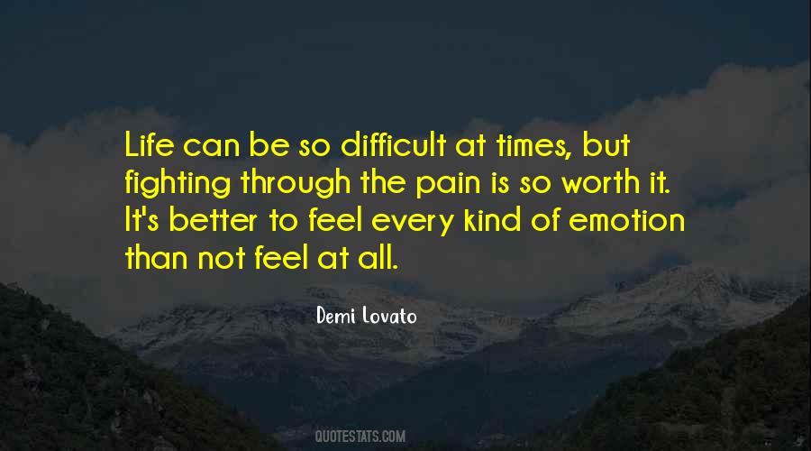 Fighting Pain Quotes #1545341