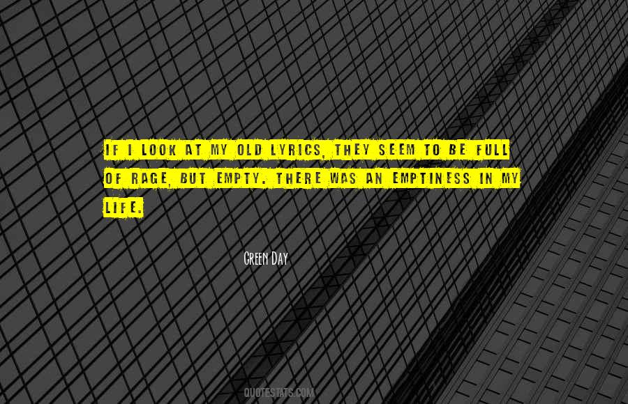 Empty But Full Quotes #19800