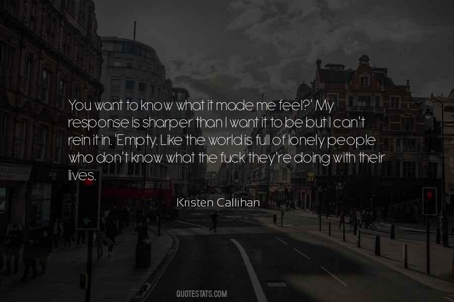 Empty But Full Quotes #727053