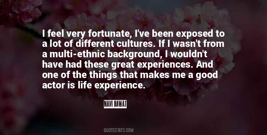 Quotes About Good Experiences #394162