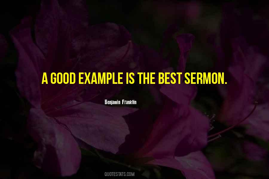 Quotes About Good Example #1409363