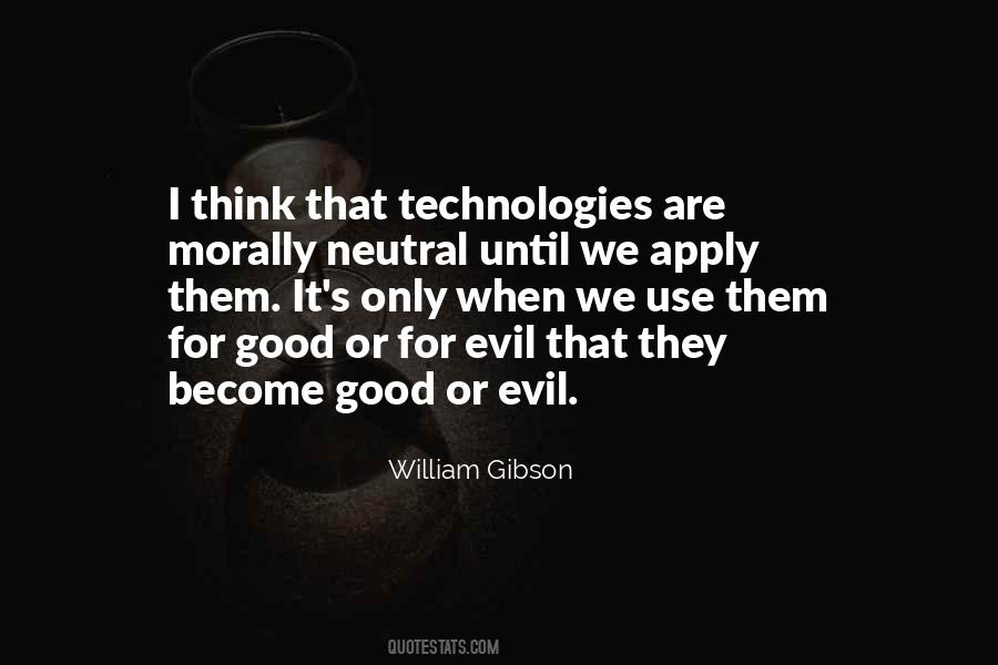 Quotes About Good Evil #3296