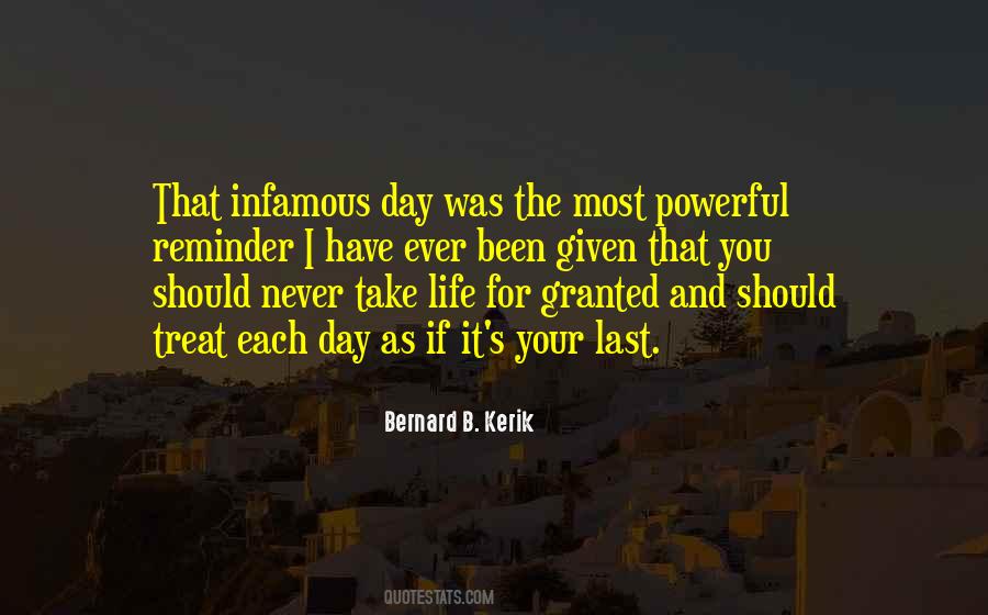 Never Take It For Granted Quotes #181303