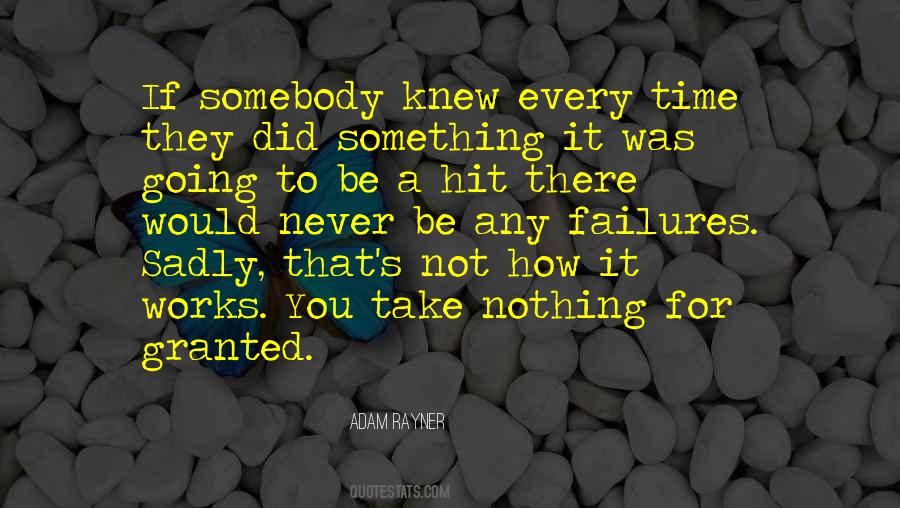 Never Take It For Granted Quotes #791609