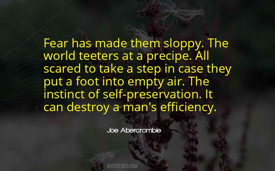 Scared Man Quotes #778635
