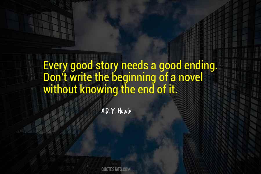 Quotes About Good Endings #1221503