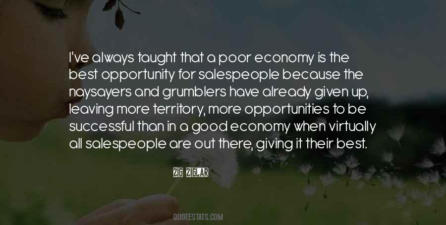 Quotes About Good Economy #1719558