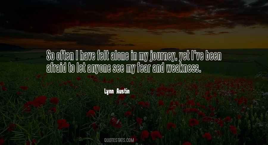 Alone Journey Quotes #1541536