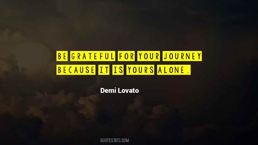 Alone Journey Quotes #492397