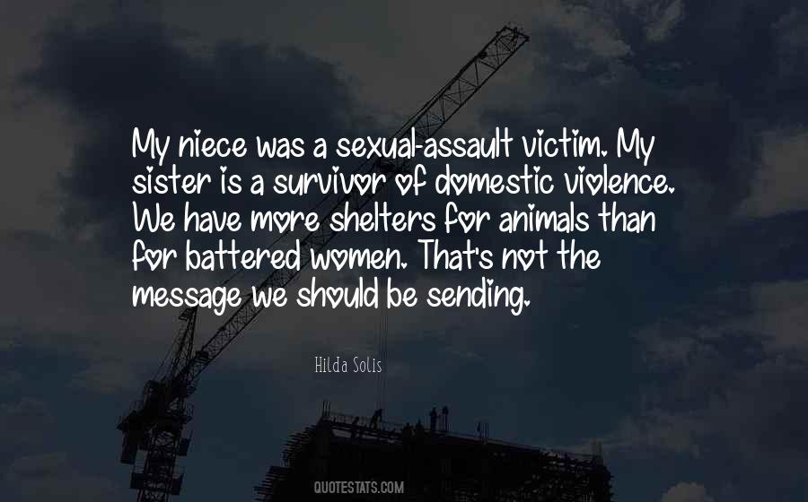 Sexual Assault Victim Quotes #701218