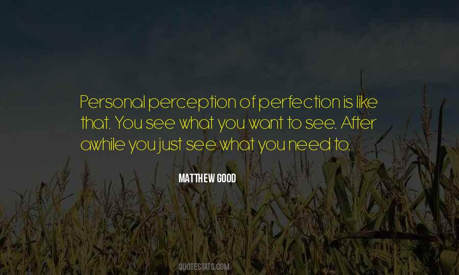 Perfection Is Quotes #1213952