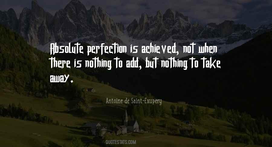 Perfection Is Quotes #1686905