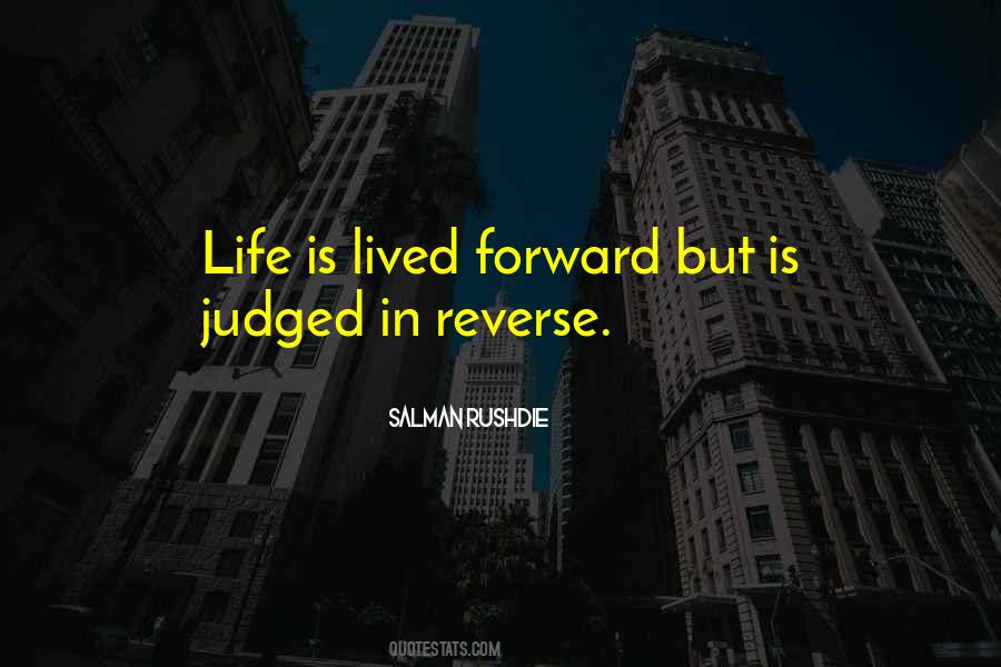 Must Be Lived Forward Quotes #142947