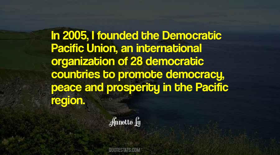 Quotes About Peace And Democracy #1455692