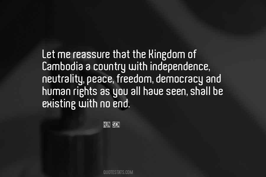 Quotes About Peace And Democracy #1712433