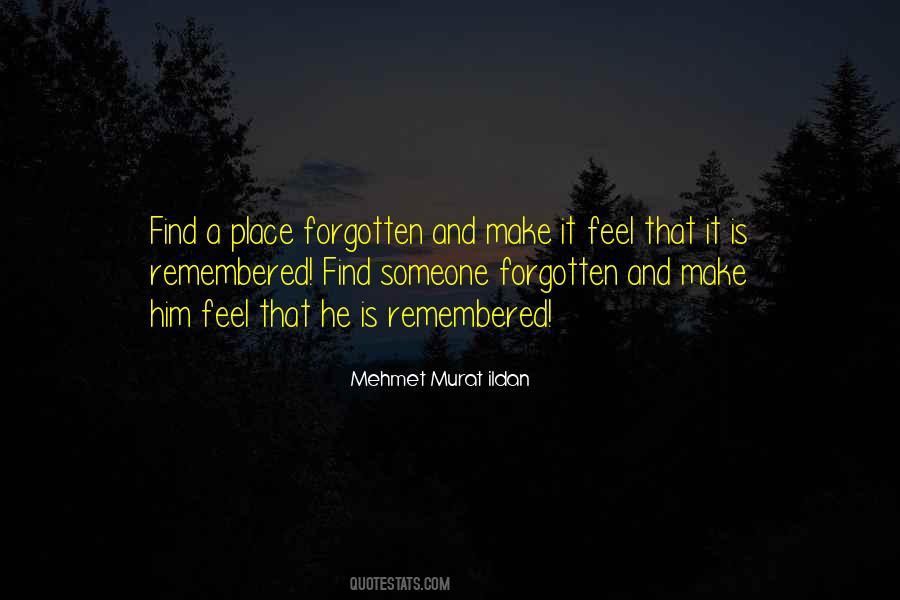 Forgotten Someone Quotes #171073
