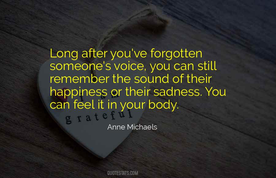 Forgotten Someone Quotes #680767